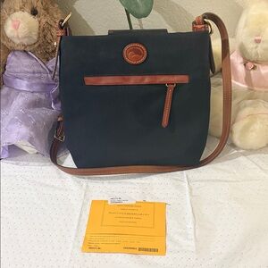 Dooney & Bourke Black and Brown Crossbody Bag